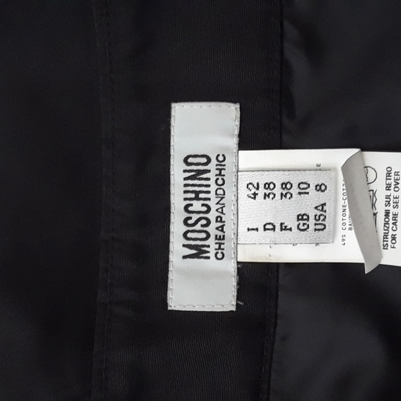 MOSCHINO CHEAPAND CHIC.."TECH FEEL FABRIC" PENCIL SKIRT..US8 - Picture 4 of 6